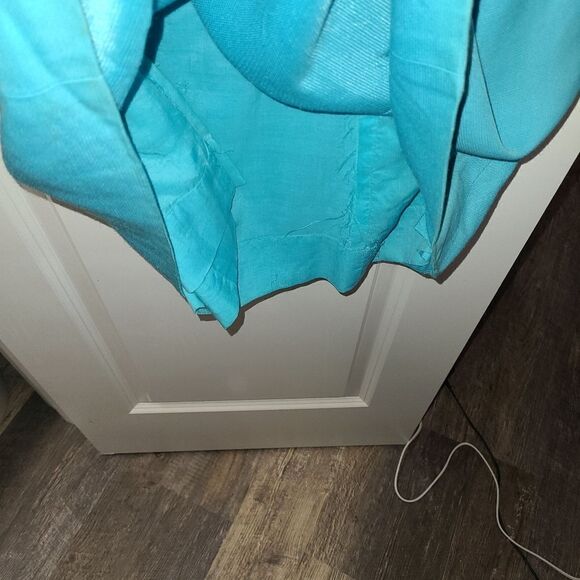 Vintage Teal R&K Originals Beaded Sheath Dress - Picture 10 of 11